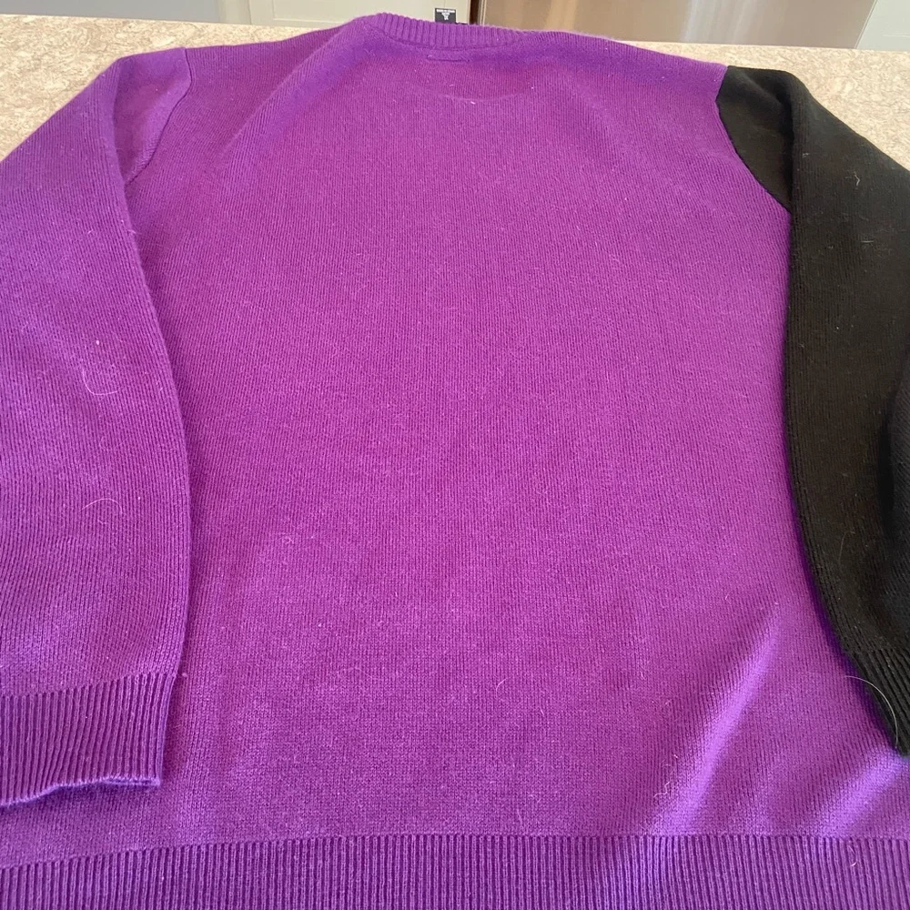 Baltimore Ravens NFL Purple and Black Crewneck Ugly Christmas Sweater-XL - Picture 6 of 7